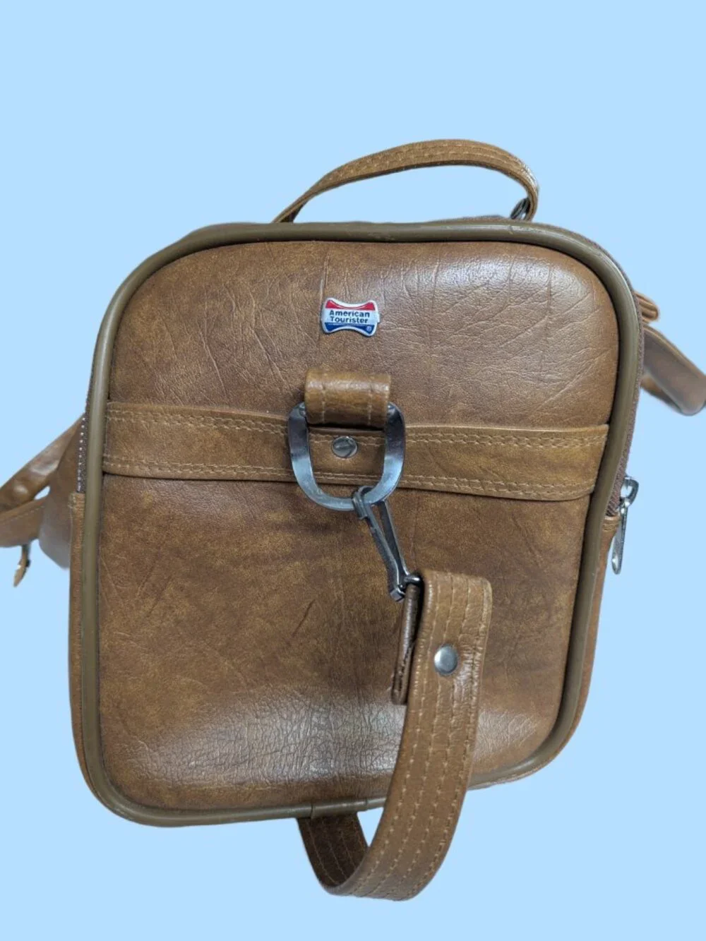 Vintage American Tourister 1970's Carry on bag w adjustable shoulder strap